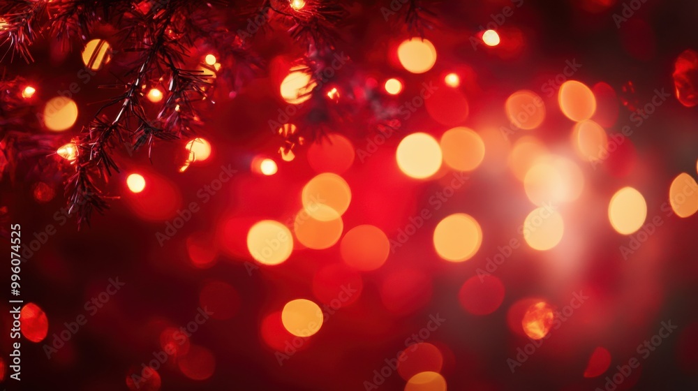red Christmas blurred background red Christmas blurred background