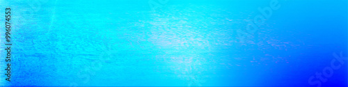 Blue abstract gradient panorama widescreen background, Modern horizontal design suitable for Online web Ads, Posters, Banners, social media, covers, evetns and various design works