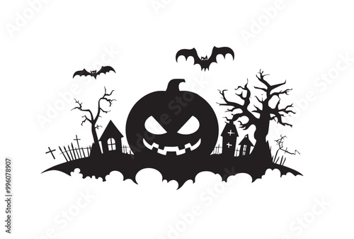 Halloween silhouette vector