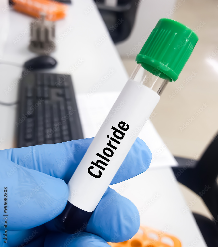 Blood sample for chloride (Cl) test Blood sample for chloride (Cl) test