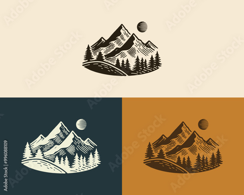 mountain forest logo