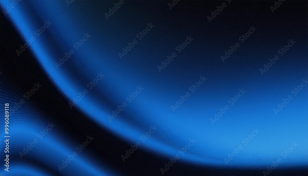 Fototapeta premium White, Blue, and Black Blurred Abstract Gradient on Dark Grainy Background 