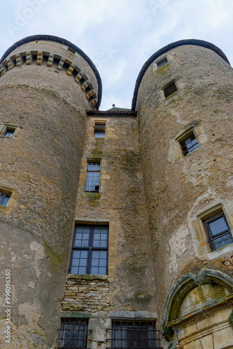 Obraz na płótnie Towers of medieval castle in France w salonie