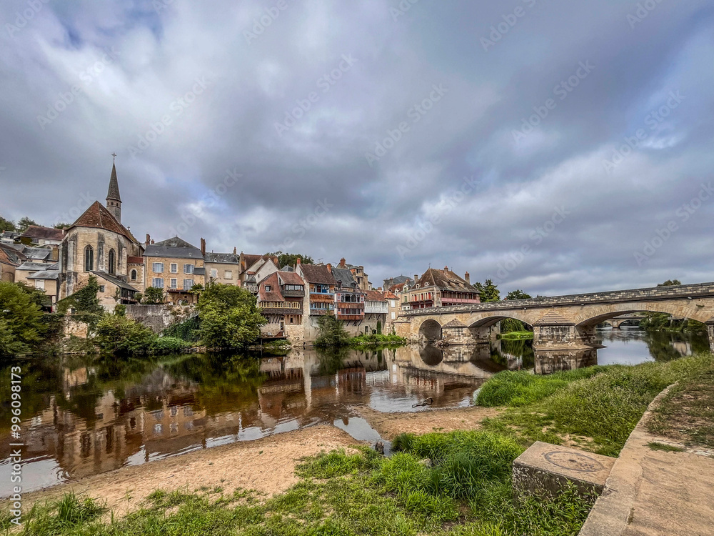 Medieval bridge connecting town parts of