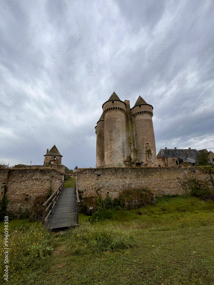 Old medieval fortress in France