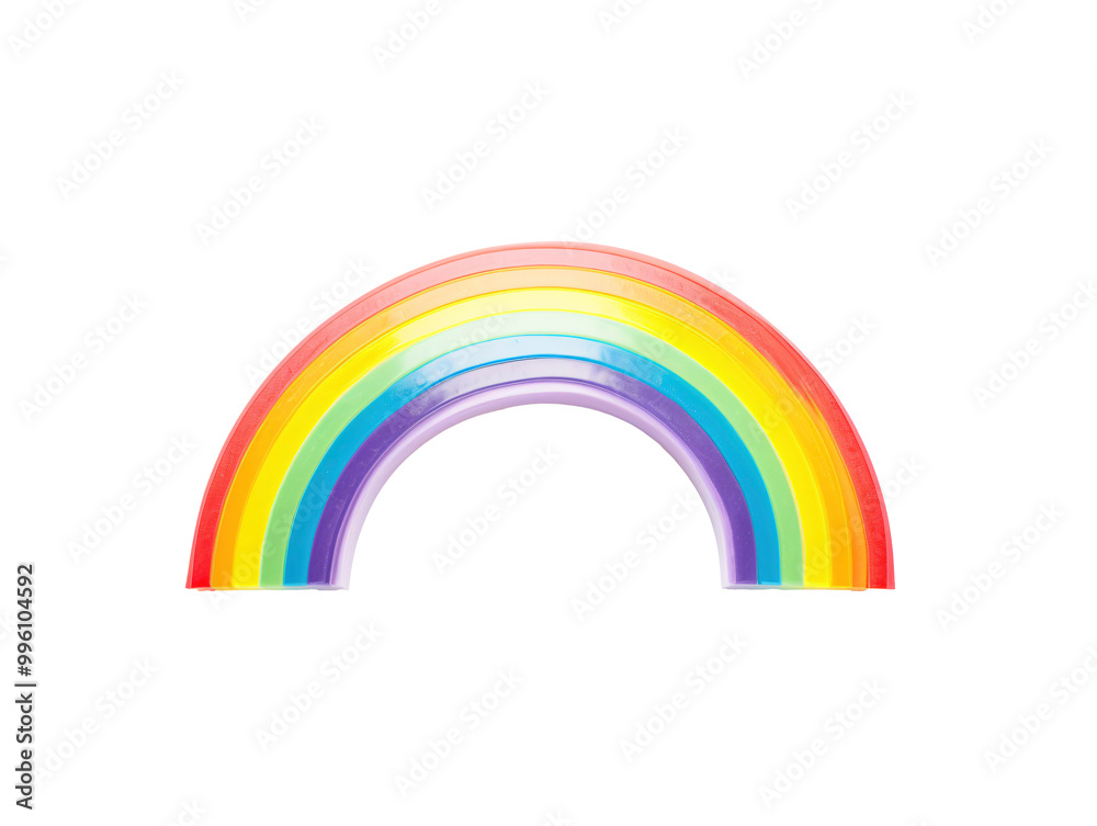 a rainbow shaped object on a white background a rainbow shaped object on a white background
