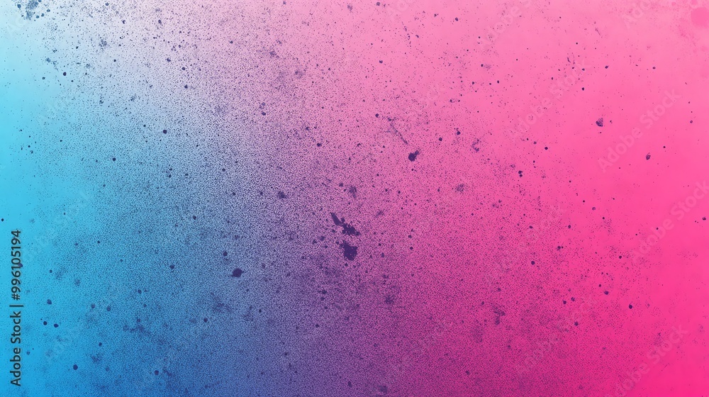 Abstract blue and pink gradient background with a speckled texture. Abstract blue and pink gradient background with a speckled texture.