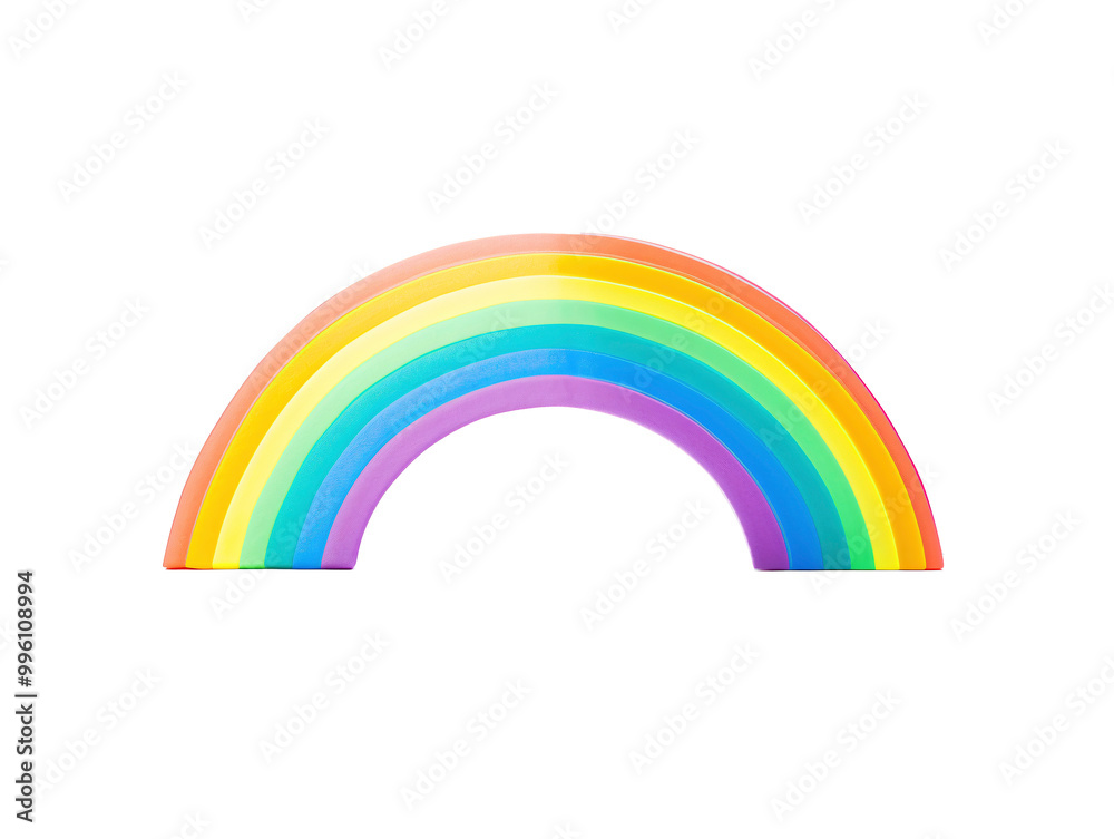 a rainbow shaped object with a white background a rainbow shaped object with a white background