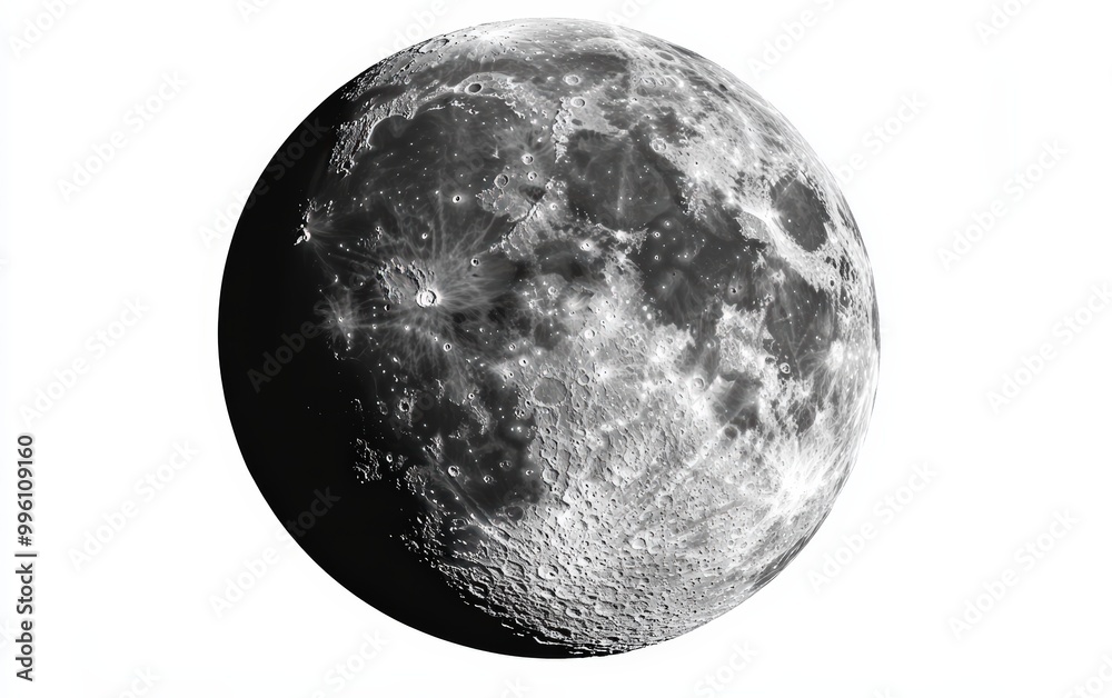 moon isolated stock photo on white background moon isolated stock photo on white background
