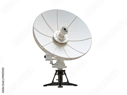 a satellite dish on a stand