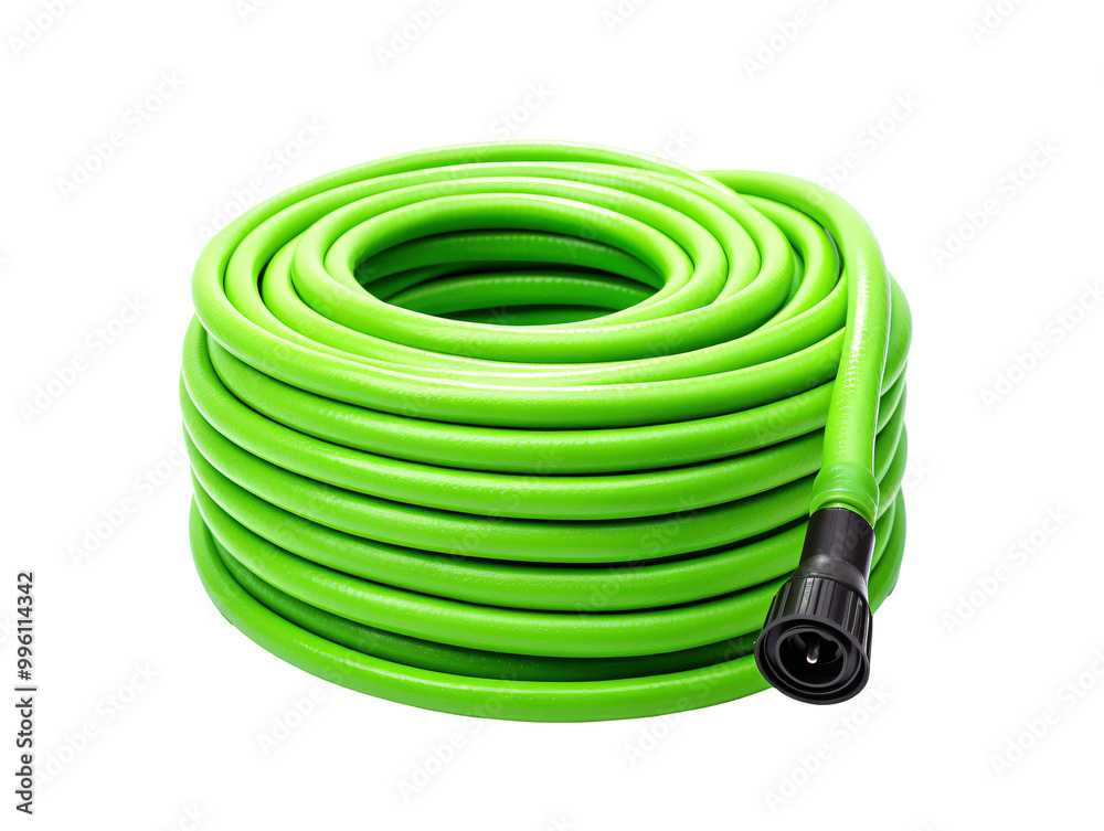 a green hose with a black hose a green hose with a black hose