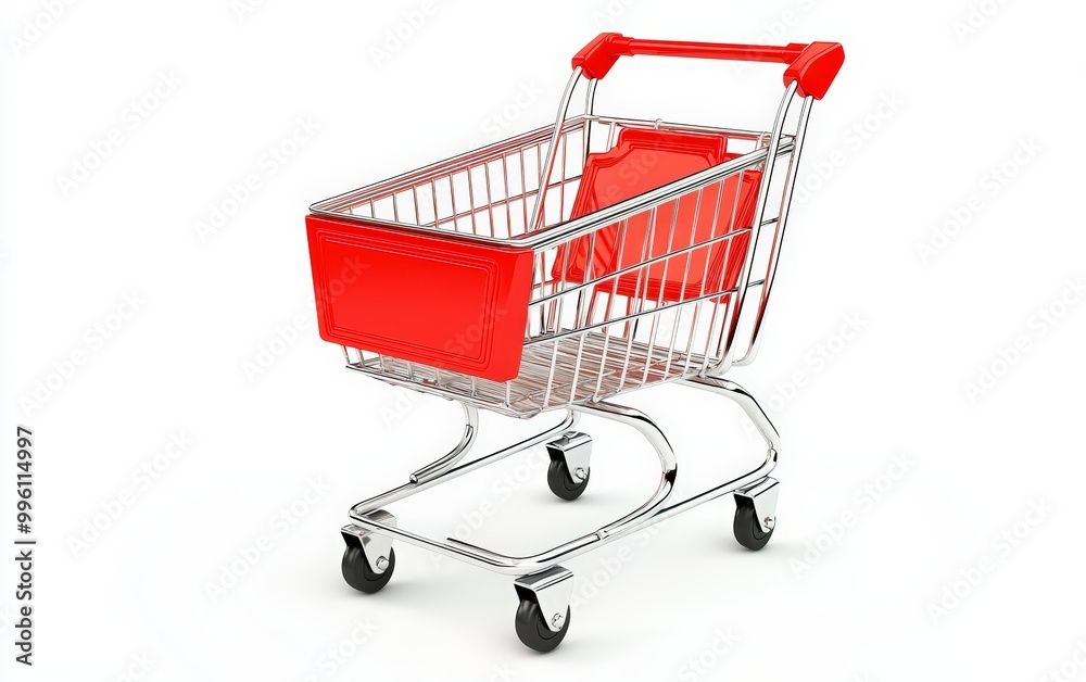 Shopping cart isolated on white background Shopping cart isolated on white background