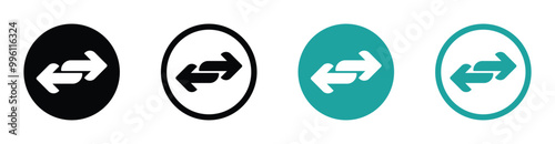 Double arrow vector icons. Simple double arrow icon