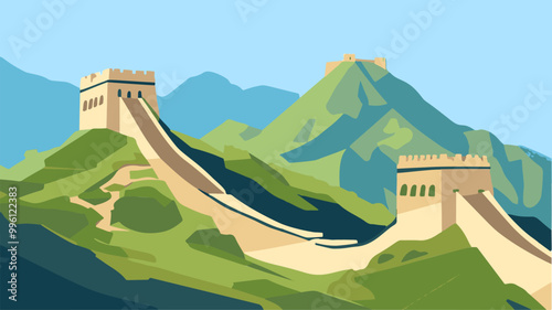 The Great Wall of China's Mountaintop Vigil.eps