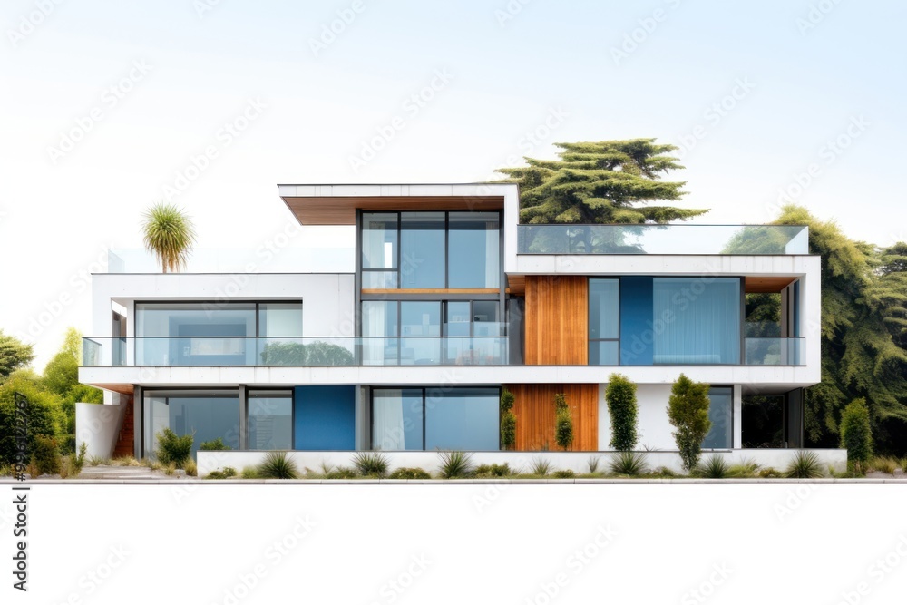 Modern house loft style architecture building villa. Modern house loft style architecture building villa.