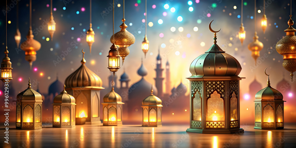 Eid ul adha festival celebration with lanterns in the background, eid ul adha, festival, celebration, lanterns, traditional Eid ul adha festival celebration with lanterns in the background, eid ul adha, festival, celebration, lanterns, traditional