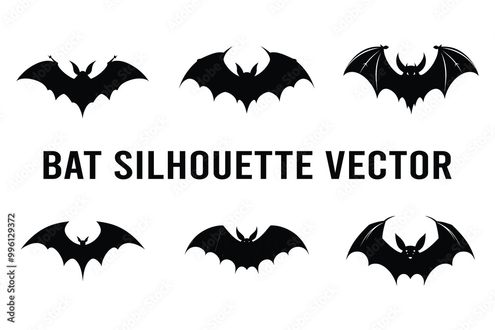 Bat silhouette vector
Bat silhouette vector