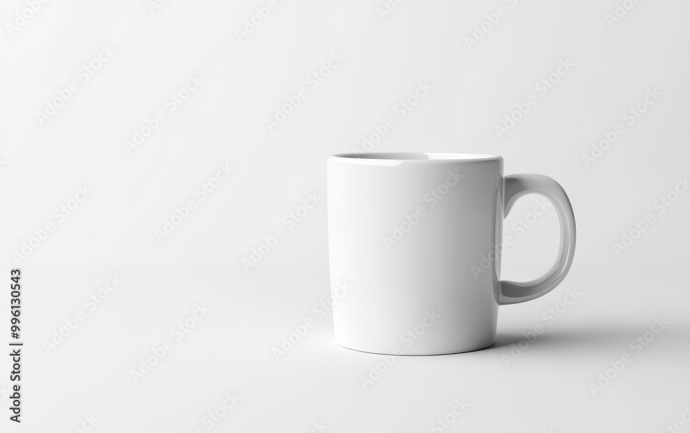 White coffee cup mockup isolated on white background. Mug on white background White coffee cup mockup isolated on white background. Mug on white background