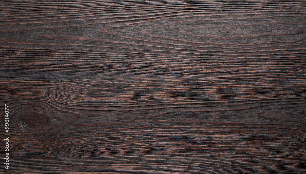 Naklejka premium Dark wood texture with visible grain pattern. Perfect for background or design projects.