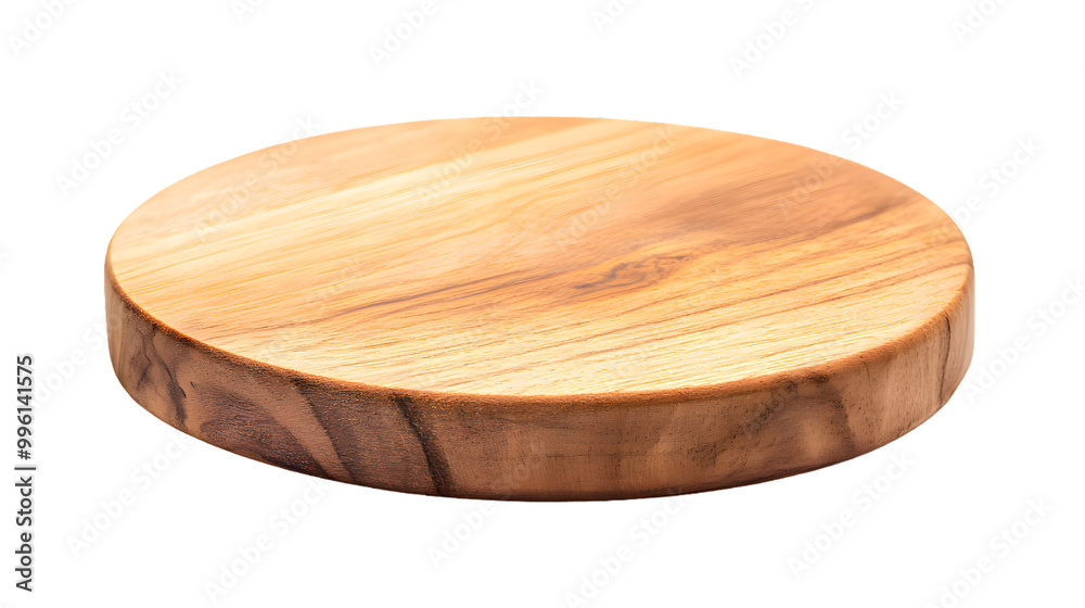 Round wooden podium for product presentation, isolated on transparent background Round wooden podium for product presentation, isolated on transparent background