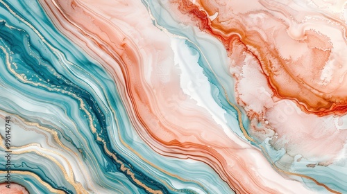 Earth-toned marble ink swirls with subtle patterns, creating a calming and colorful abstract backdrop that evokes serenity and connection to nature.