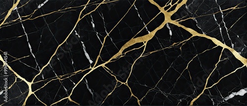 Black and Gold Marble Texture