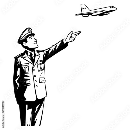 pilot and airplane