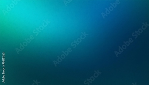 Teal Green and Blue Grainy Color Background 
