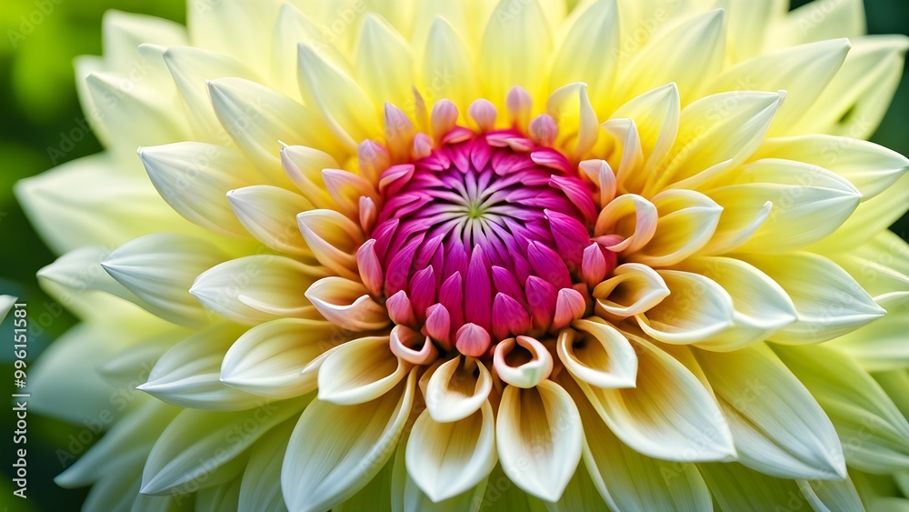 A close-up of a large, white and pink dahlia with a textured center. A close-up of a large, white and pink dahlia with a textured center.