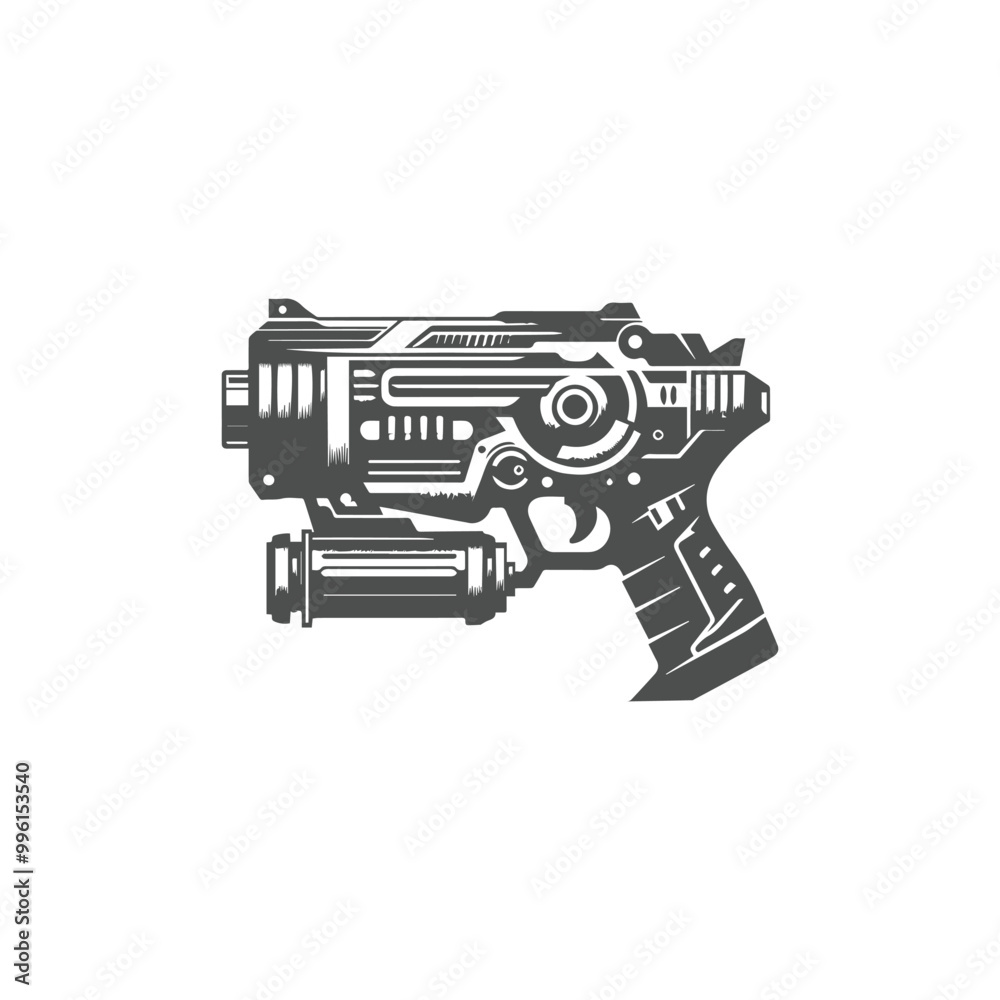 gun isolated on white background gun isolated on white background