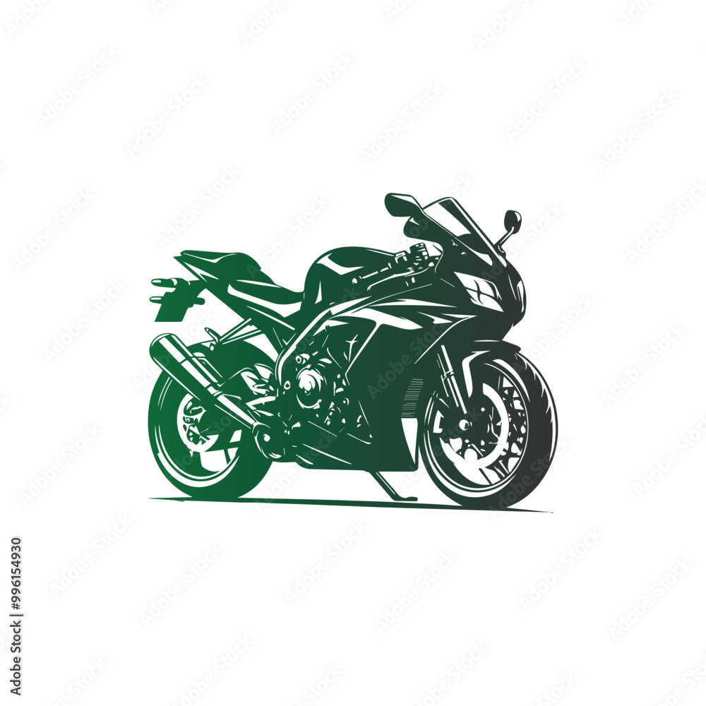 Fototapeta premium motorcycle isolated on white