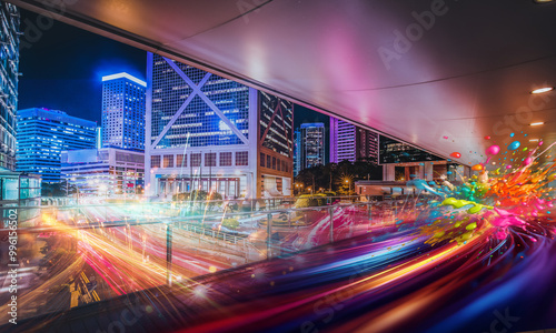 Photography Hong Kong City Nightscape