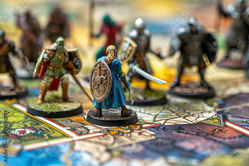 Role-playing Character Miniatures for Fantasy RPG Adventures Featuring Heroes and Warriors Like Dungeons and Dragons Play