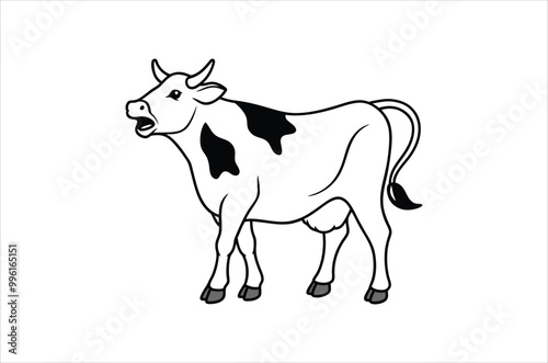 cow vector,  icon vector illustration,  cow silhouette of a cow isolated on a white background,  eps,  png,  svg,  vector, 