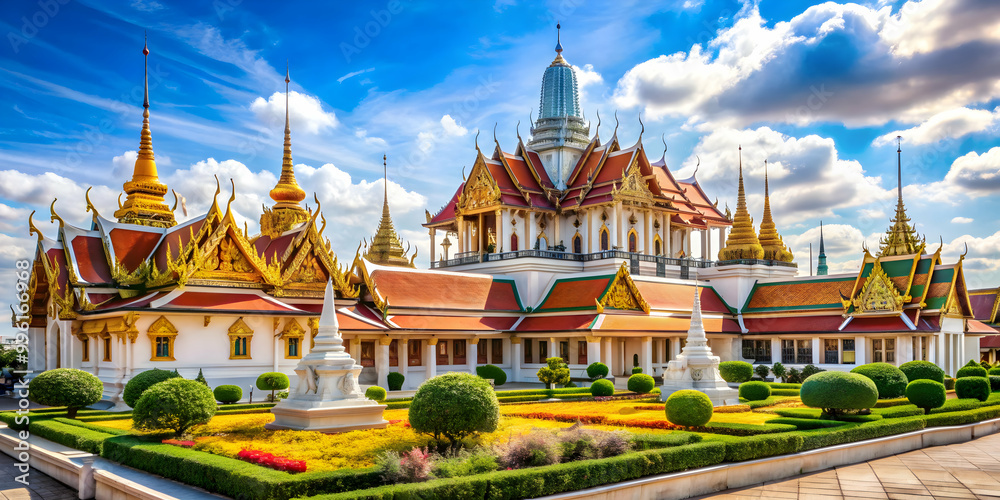 Fototapeta premium Architectural masterpiece Wat Ratchanatdaram (Loha Prasat) in Bangkok