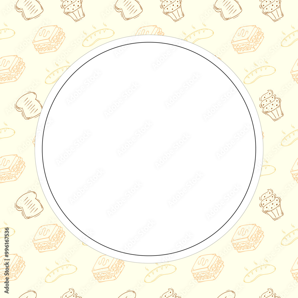 hand drawn food frame. doodle frame background hand drawn food frame. doodle frame background