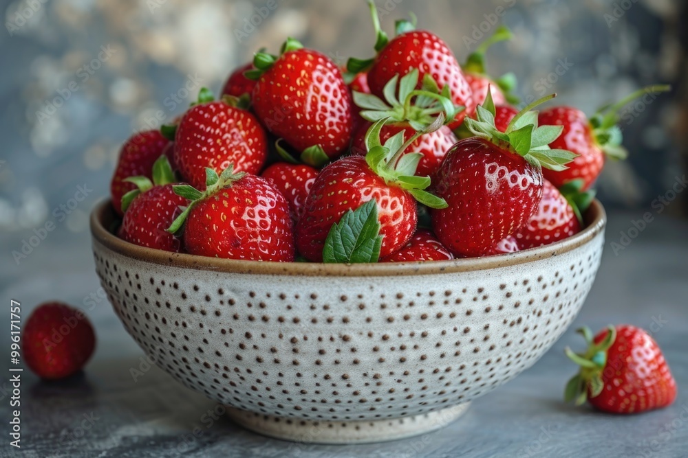 Fresh and Juicy Strawberries in a Bowl Kitchen Food Photography Natural Light Fresh and Juicy Strawberries in a Bowl Kitchen Food Photography Natural Light