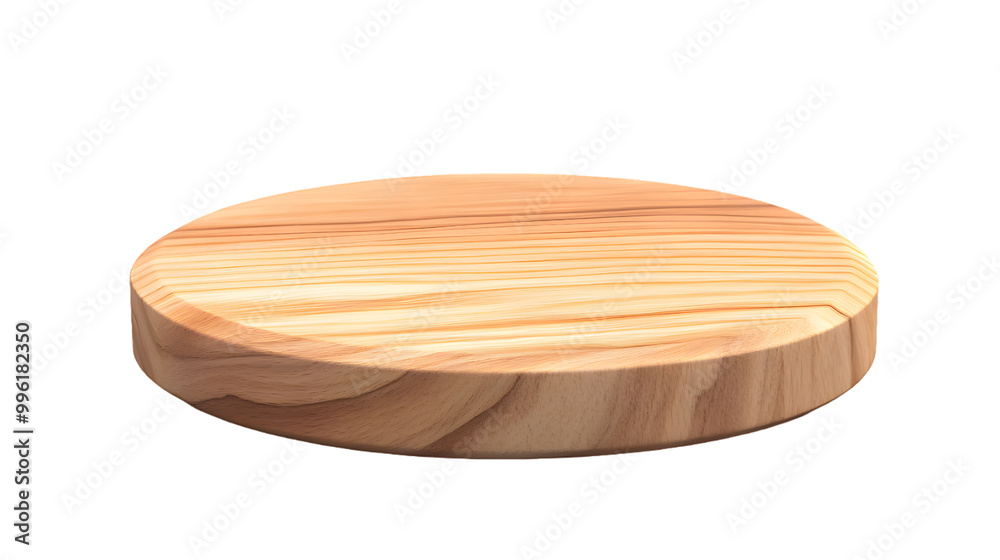 Round wooden podium for product presentation, isolated on transparent background Round wooden podium for product presentation, isolated on transparent background