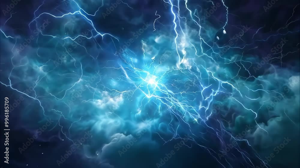 An abstract depiction of blue lightning against a dark, swirling background, evoking a sense of energy and motion. An abstract depiction of blue lightning against a dark, swirling background, evoking a sense of energy and motion.