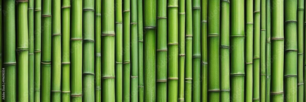Green Bamboo Stalks for Natural Background Decoration Green Bamboo Stalks for Natural Background Decoration