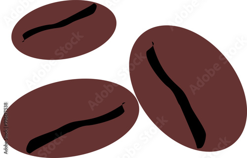 The coffee bean logo icon 