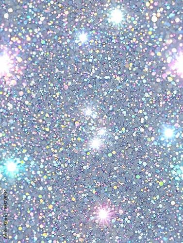 Seamless Polarization pearl sequins, shiny glitter background , isolated on white background, , copy space for text,