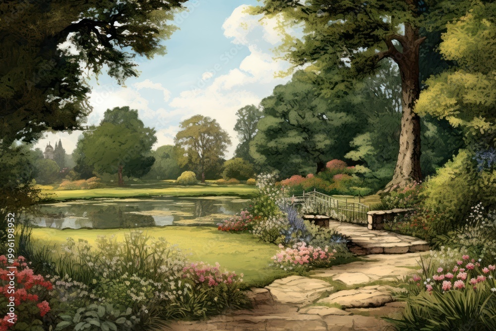 Landscape garden outdoors nature. Landscape garden outdoors nature.