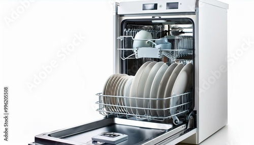 dishwasher white background 