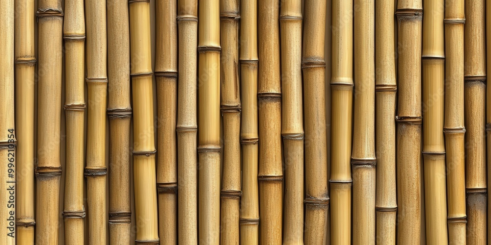 Naklejka premium Seamless Bamboo Stalk Pattern for Design Projects