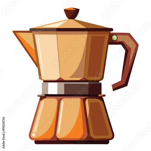 Coffee maker vector illustration isolated on a white background