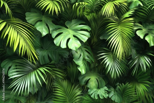 vegetation nature plant green natural environment foliage background 3d render. with generative ai