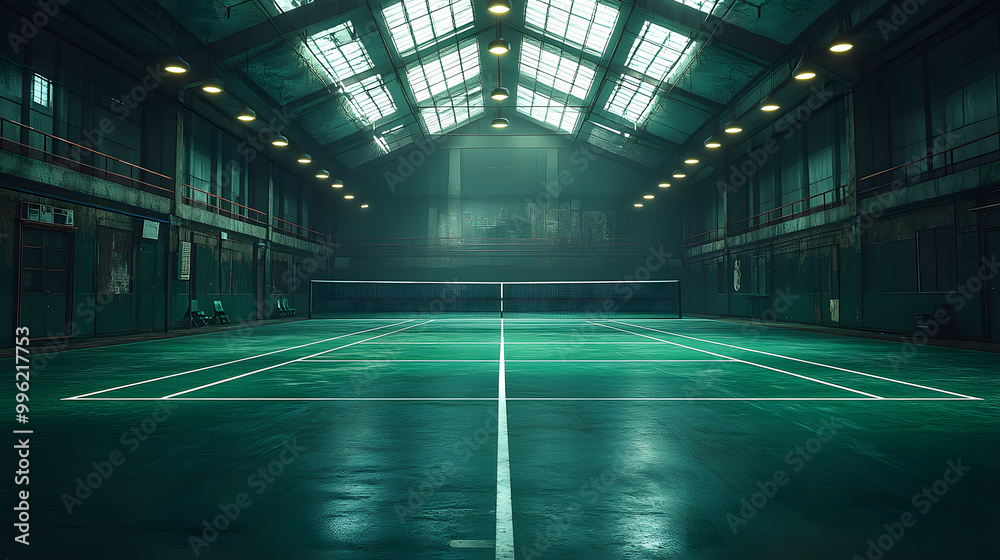 A Gray Glass Wall in the Middle of an Indoor Padel Court
A Gray Glass Wall in the Middle of an Indoor Padel Court