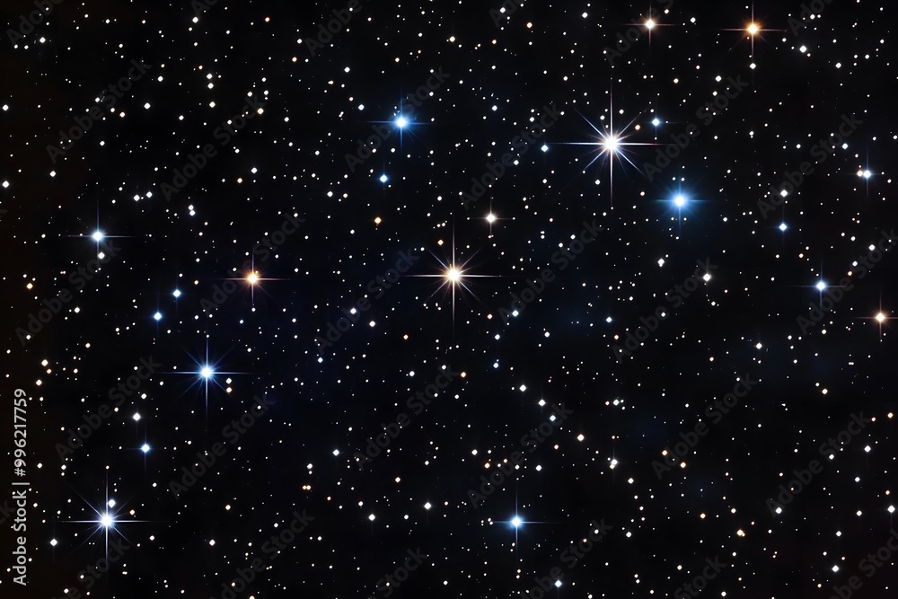 Fototapeta premium Starry Night Sky with Bright Stars