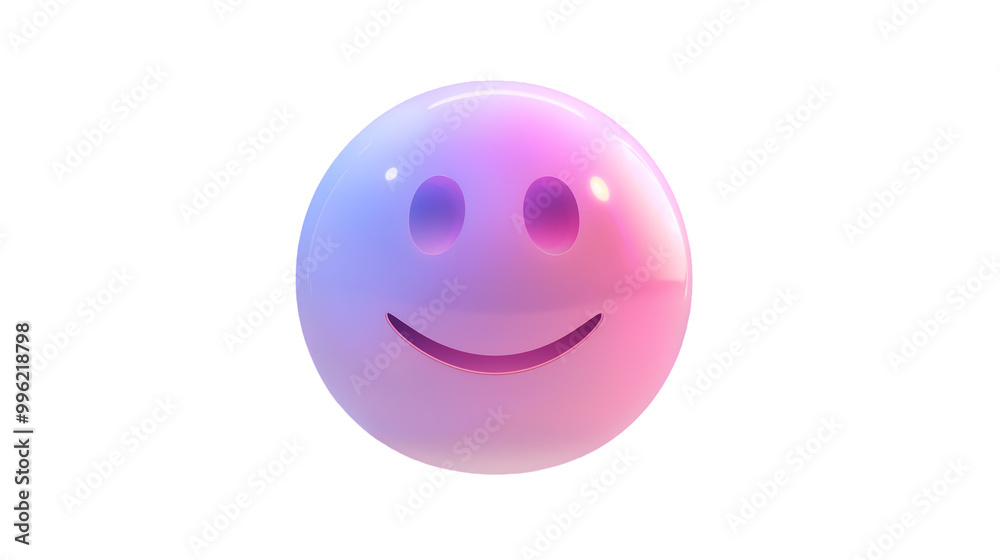 Fototapeta premium emoji smiling on transparent background